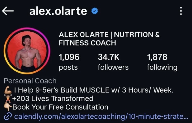 Alex Olarte after